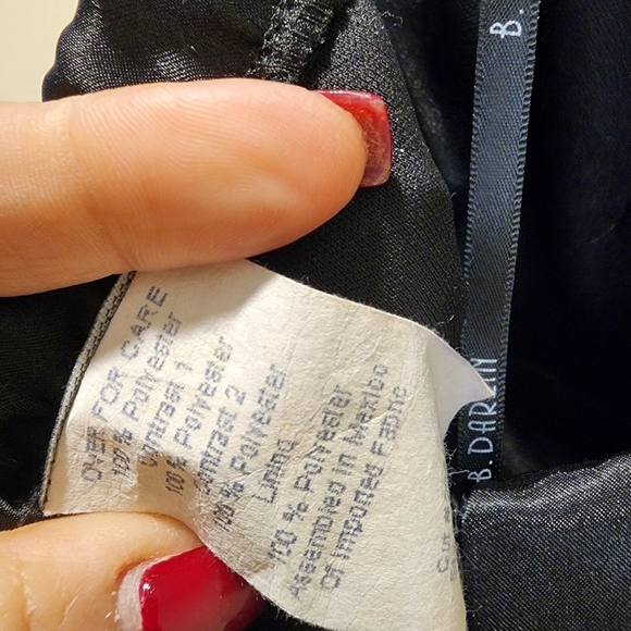 B. Darlin Elegant Black and Red Floral Dress Strappless size 10 Juniors - Picture 4 of 13